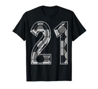 Soccer Number #21 Favorite Player Biggest Fan T-Shirt