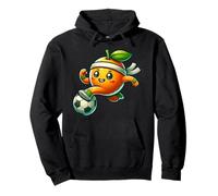 Soccer Orange Runner Cute Football Citrus Hero Pullover Hoodie