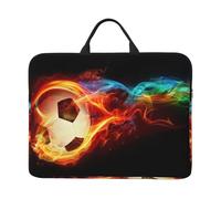 Soccer Pattern (2), 14 Inch Laptop Sleeve, Notebook Bag Laptop Case Sleeve Briefcase with Handle