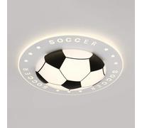Soccer-Patterned Led Ceiling Light, Modern Kid's Room Decor Ceiling Light Fixtures, Creative Cartoon Football Close to Ceiling Lamp for Bedroom Living Room Nursery Toys Room, JYLSSKUK, 3color Tempe