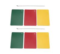 Soccer Penalty Cards | Refereeing Game Accessories,Red Yellow Green Soccer Cards | for Competition Game Entertainment Field Playground