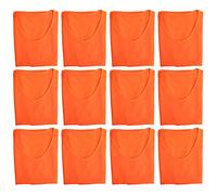 Soccer Pennies, Practice Football Jersey Youth Football Practice Jersey One Size 12Pcs Unisex Mesh Breathable Children Football Exercise Vest for 45.3-57.1in Recommended Height