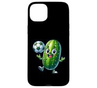 Soccer Pickle Mascot Cute Cartoon Football Humor Case for iPhone 15 Plus