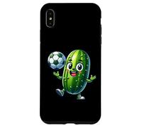 Soccer Pickle Mascot Cute Cartoon Football Humor Case for iPhone XS Max