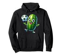 Soccer Pickle Mascot Cute Cartoon Football Humor Pullover Hoodie