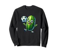 Soccer Pickle Mascot Cute Cartoon Football Humor Sweatshirt
