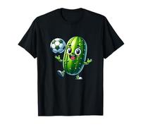 Soccer Pickle Mascot Cute Cartoon Football Humor T-Shirt