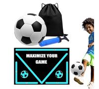 Soccer Pitch Mat - Silent Training Mat Kit for Soccer Players, L-Shaped Design Players Equipment for Different Training Positions Soccer Pitch Mat