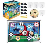 Soccer Play Set - Youth Sports Goal, Flannel Net Game | Portable Training Mat With Mini Ball And Two Stakes For Preschool Children Backyard Fun Learning Coordination Motor Skill Play