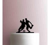 Soccer Player Acrylic Cake Topper 3mm Thick Premium Laser Cut Cake Decoration for Birthday, Wedding, Baby Shower & Party Cakes Durable Reusable