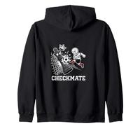 Soccer Player Chess Humor Checkmate Winning Goal Zip Hoodie