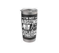 Soccer Player Explaining Why It Wasn't a Penalty Stainless Steel Insulated Tumbler