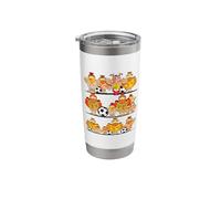 Soccer Player Funny Chicken COOP Poultry Stainless Steel Insulated Tumbler