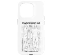 Soccer Player Joke Action Figure Funny Football Players Case for iPhone 15 Pro