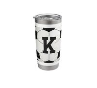 Soccer Player Letter K Phone Case Stainless Steel Insulated Tumbler