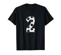 Soccer Player Number 2 Two Football Birthday T-Shirt