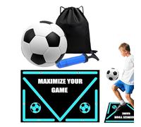 Soccer Practice Mat | Non-Slip Foldable Exercise Equipment - Indoor Soccer Training Equipment Set,for Skills Development Youth Adults Athlete Indoor Outdoor Court