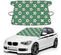 Soccer Printed Car Windshield Cover for Ice and Snow, Durable Windshield Snow Cover, Sun Protection, Universal Fit 69x42.5''