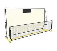 Soccer Rebounder Net, 2 Heights Portable 2 in 1 Footbalsl Rebounder Nets Complete Kit, Football Training Rebound Net, Sports Football Goal for Soccers Fans and Students, Clubs