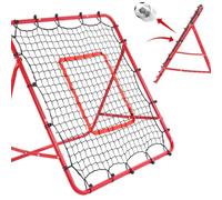 Soccer Rebounder Net Adjustable Angles Portable 3.3x3.3 FT | Foldable Sports Soccer Rebounder Practice Net for Backyard Basketball Soccer Practicing Volleying Spiking Fielding Training