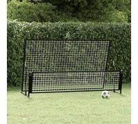 Soccer Rebounder Net Black 202x104x120cm Steel Fibreglass Frame Polyester Pack