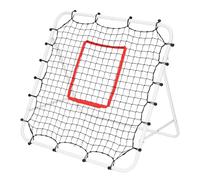 Soccer Rebounder Net | Foldable Football Training Net | Kickback Target for Passing, Shooting & Ball Control | Portable Training Equipment for Kids & Adults (White)