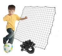 Soccer Rebounder Replacement Net - 39.37x39.37 Inches Soccer Rebounder Mesh | With 20 Ropes Football Training Catcher Net For School Students