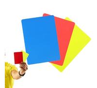 Soccer Ref Cards, 3-Pieces High-Visibility Professional Judge Tool with Durable Material, Soccer Red and Yellow Card with Clear Markings, Ref Cards for Men Umpire Hockey Volleyball Basketball Wrestlin