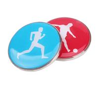 Soccer Referee Coin - Double Sided Metal Build, Clear Match Decision Marker, 1.38x0.2 inches Training Aid Long Throw Match Accessory | Football Volleyball Table Tennis Sideline Use