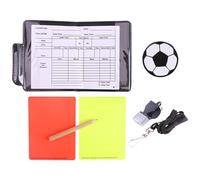 Soccer Referee Kit, Metal Referee Whistles, Multifunctional Portable Tools and Props, Necessity for Matches, Coaching, Training, Sports Games, Men, Adults, Football Officials