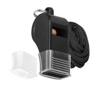 Soccer Referee Whistle | Gym Whistle | Silicone Cover Noise Maker with Lanyard for Clear Sound for Teachers, Families, Disasters, Basketball, Camping