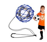 Soccer Return Trainer Bounce Net - Portable Kicking Practice Aid with Elastic Catch to Improve Footplay Accuracy and Reaction Time Last