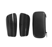 Soccer Shin Guards, Lightweight Protective Pads for Kids, Black Medium - Shock Absorption, Ergonomic Cushioning, Ideal for Football Games