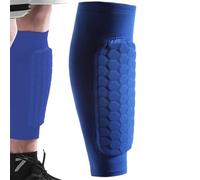 Soccer Shin Guards - Polyester Lightweight 35g | Shindefender Shin Guards with Breathable Material, Football, Martial Arts, Shindefender Compression Sleeve | Training, Competition