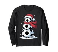 Soccer Snowman Fun Winter Soccer Lovers Christmas Long Sleeve T-Shirt