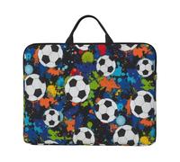 Soccer Sport Ball Athletic, 14 Inch Laptop Sleeve, Notebook Bag Laptop Case Sleeve Briefcase with Handle