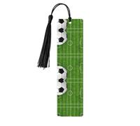 Soccer Sport Wooden Bookmark - Beautiful Double-Sided Printed Bookmarks Made from High-Quality Poplar Wood for Books, Journals & More