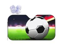 Soccer Sports Ball Sun Shade - Folding Car Front Window Sunshade for Cars SUV Trucks,Max UV Blocking and Keep The Vehicle Cool