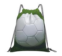 Soccer Sports Ball Unisex String Backpack Durable Drawstring Bag Foldable Drawstring Backpack For Climbing Yoga Beach