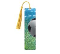 Soccer Sports Ball Wooden Bookmark Perfect Decoration for Bookmarks Lovers Students Reading Book Club