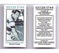 SOCCER STAR - Partick Thistle DAVID MCPARLAND collectable football trade card