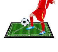 Soccer Step Training Mat - Silent Non Slip Football Exercise Mat | Football-Training Mat for Skill Improvement | Dribbling Trainer