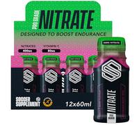 Soccer Supplement Pro Grade Nitrate Shot (12 Pack), 400mg of Nitrates with Vitamin C, Pre Workout Shot to Increase Endurance, Circulation and Energy