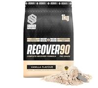 Soccer Supplement Recover90® Complete Recovery Protein Powder Shake 1kg, 31g Protein Isolate, 30g Carbohydrate, 487mg Electrolyte, Vanilla Flavour