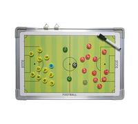 Soccer Tactics Board, Erasable Football Coaching Whiteboard, Magnetic Surfaced with 2 Marker Pens, Ideal for Game Strategy Planning, Player Training, Referee Use, Team Practice