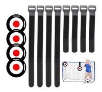 Soccer Target - Training Goal Discs, Reactive Agility Markers with Adjustable Fastener Straps, High Visibility Precision Tool, Ideal for Professional Athlete Workplace