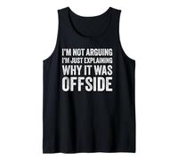 Soccer Tournament Themed Outfit Funny Offside Soccer Joke Tank Top
