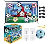 Soccer Toy - Toss Goal | Soccer Ball Game Mat Set | Kids Outdoor Sports Game | Ball Game Set For Kids, Football Game Set For Kids, Foldable Flannel Goals, Gift For 3-10 Years Old