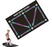 Soccer Training Equipment, Dribble Training Props, Silent Soccer Mat, Kids Soccer Trainer, Sports Training Equipment Football Footstep Training Equipment Silent Soccer Practice Mat for Kids