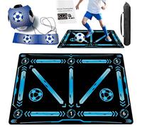 Soccer Training Equipment,Soccer Training Mat Improve Strength,Agility and Coordination,Anti-Slip Silent Absorption Soccer Footwork Training Mat